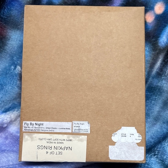 Rachel Zoe Beaded Tulip Napkin Rings NIP - Picture 7 of 7